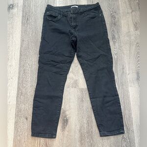 STS Blue Black Cropped Ankle Jeans